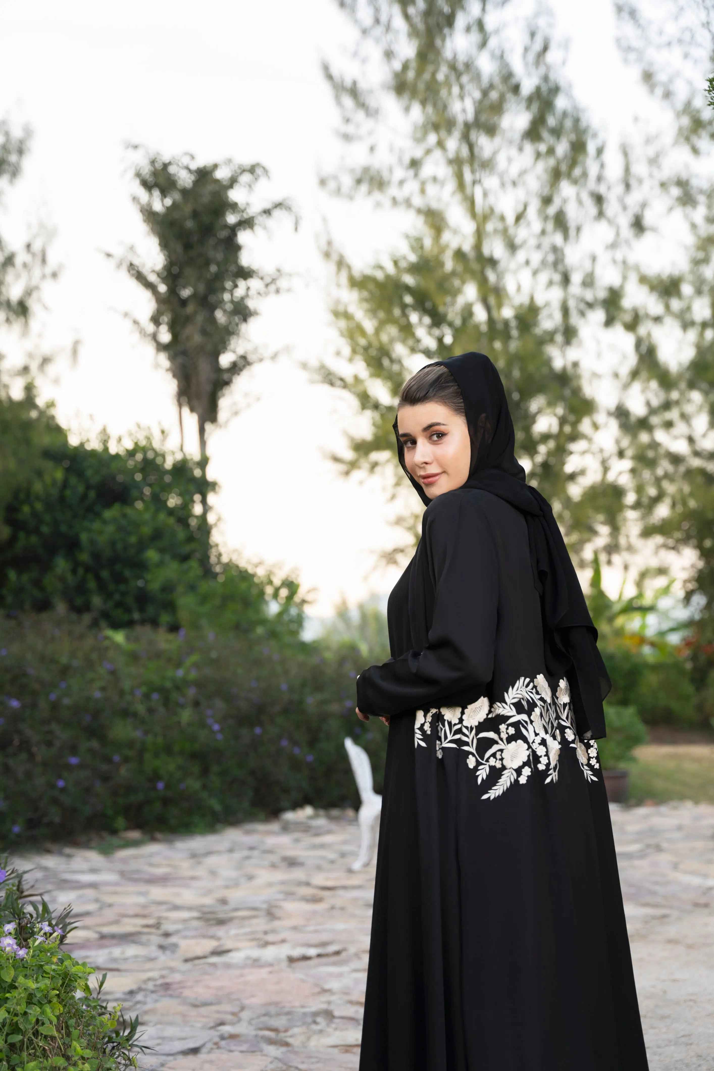 Layali-black-Embroidered-abaya
