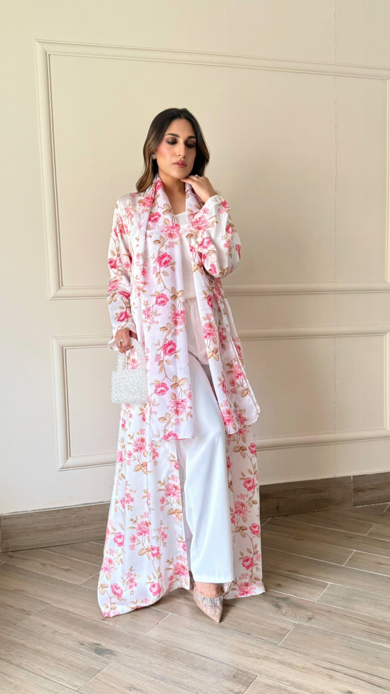 floral printed abaya